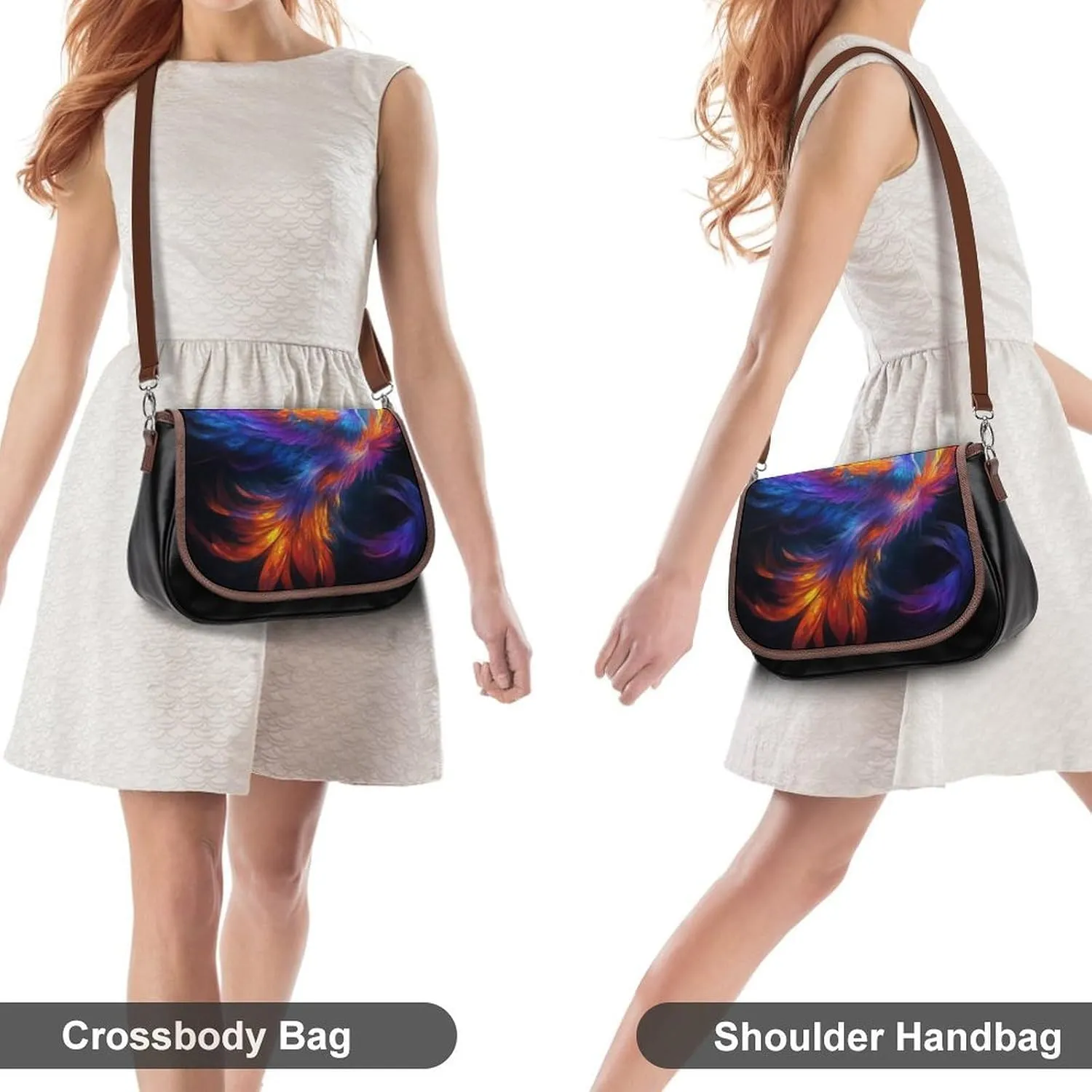 Crossbody Bag with Adjustable Strap for Women, Small Pu Leather Shoulder Handbags for Office