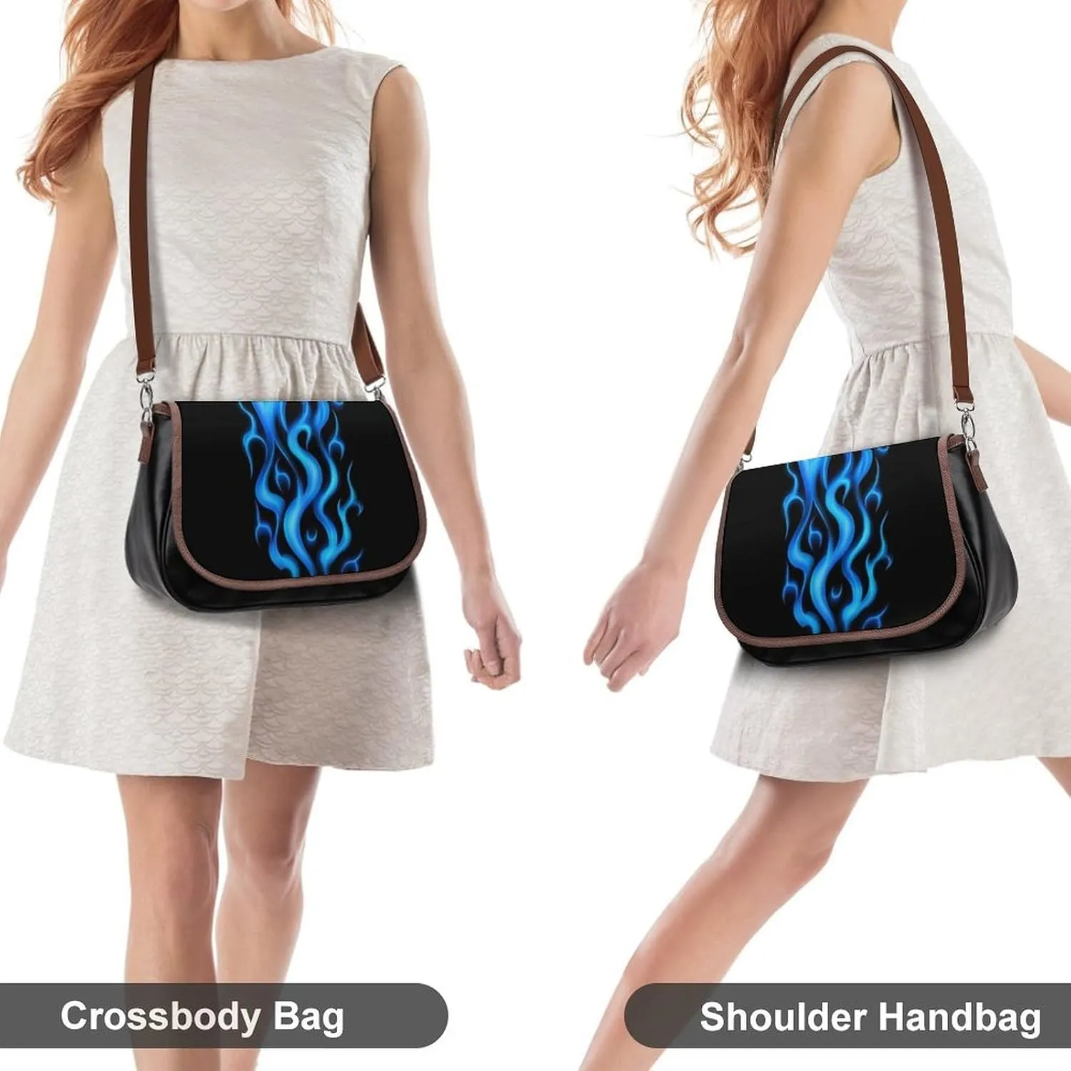 Crossbody Bag with Adjustable Strap for Women, Small Pu Leather Shoulder Handbags for Office