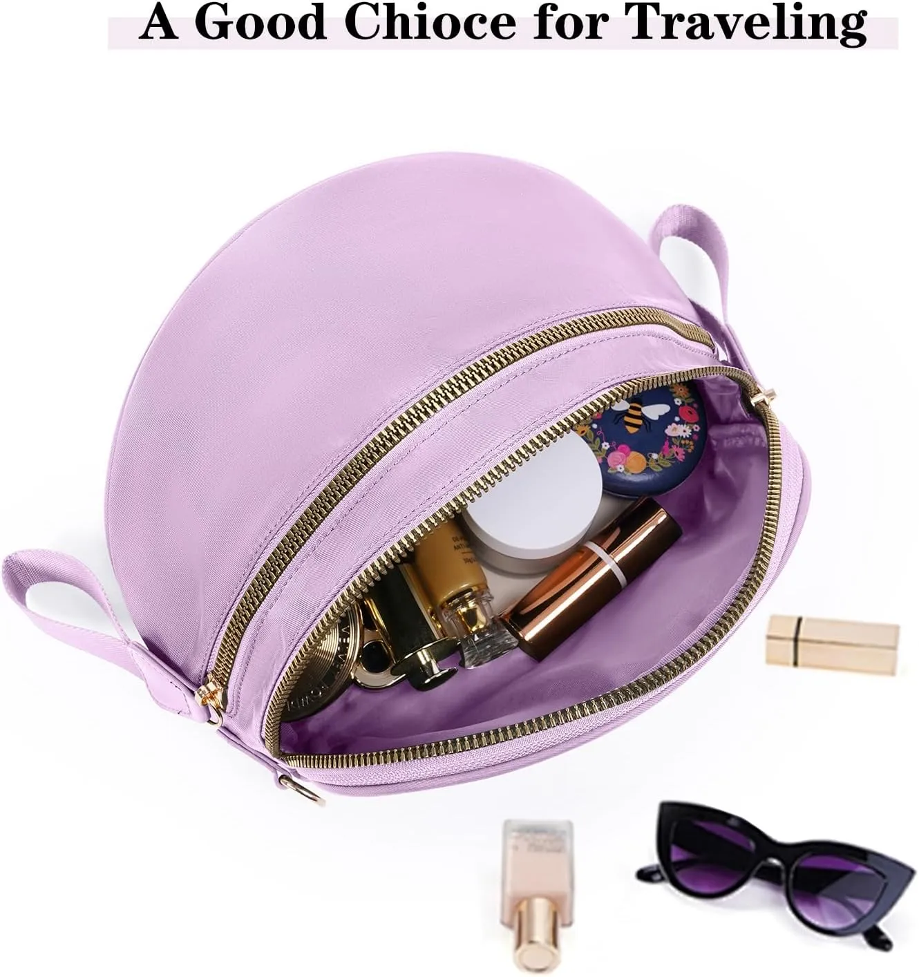 Crossbody Bags Bum Bag for Women Large Sling Bag Purse with Adjustable Strap（Purple）