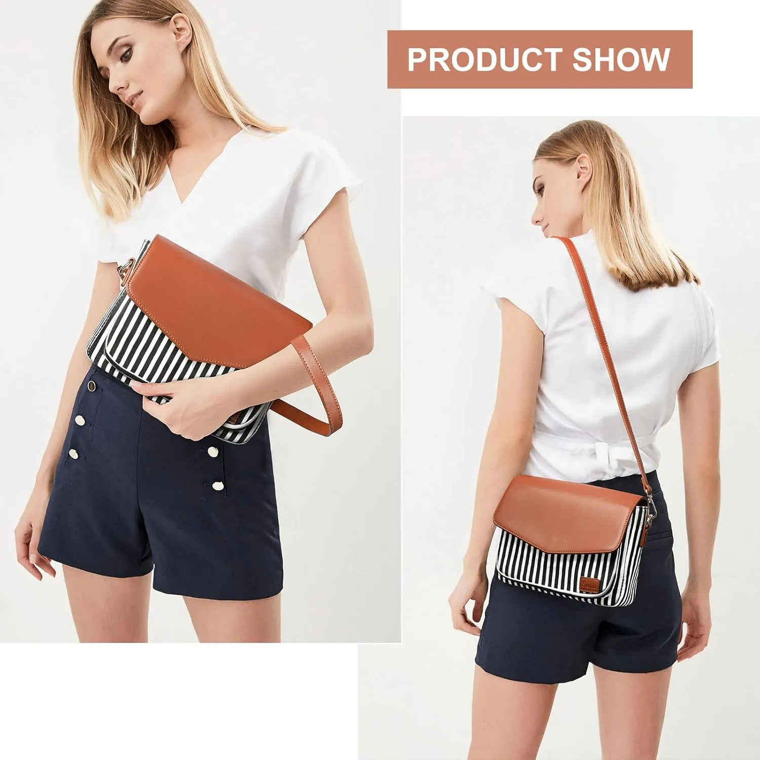 Crossbody Bags for Women, Large Capacity Canvas Travel Purses and Handbags for Women, Shoulder Messenger Bag for Daily Use