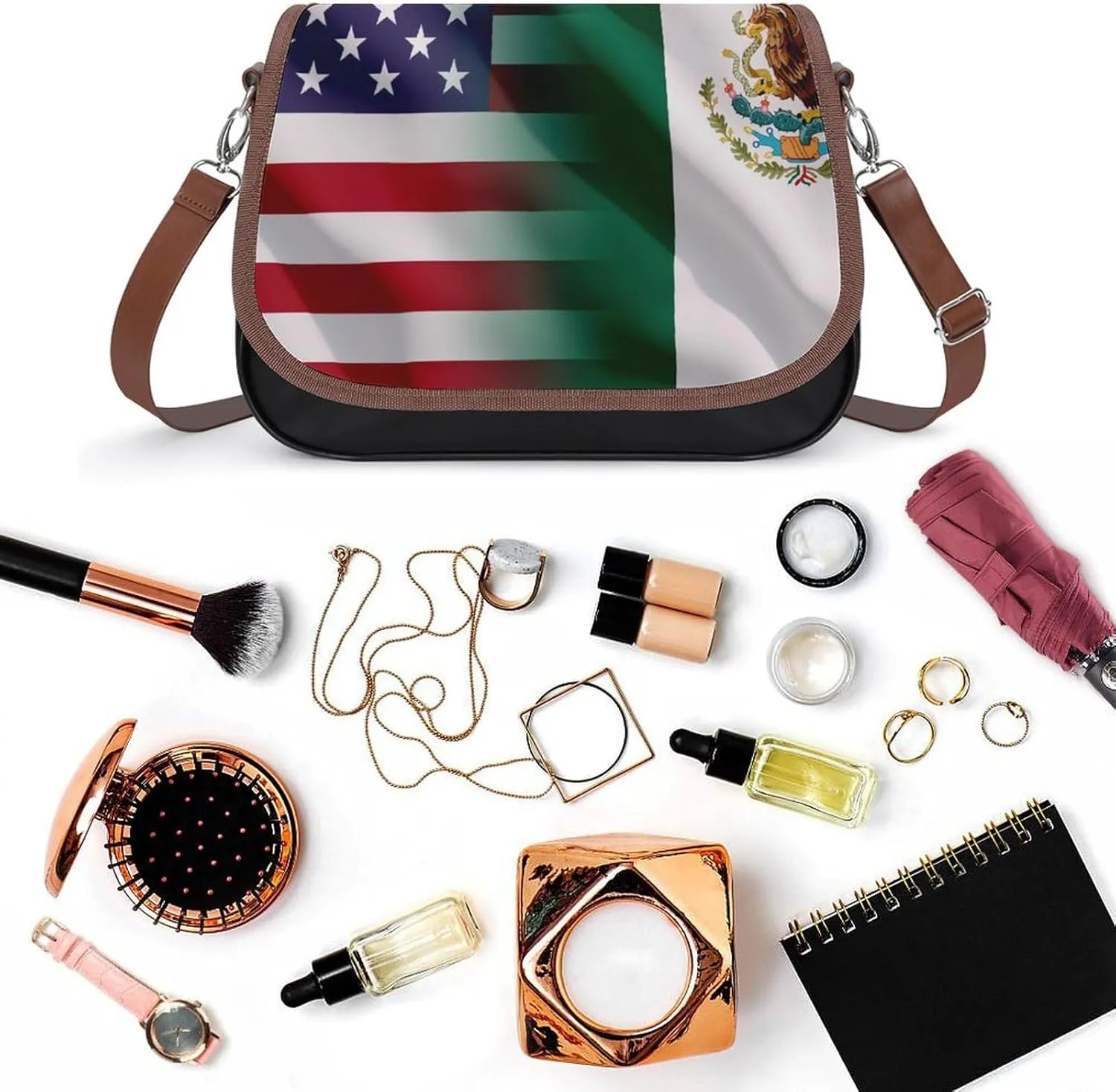 Crossbody Bags for Women Men Leather Purses Small Adjustable Shoulder Handbags