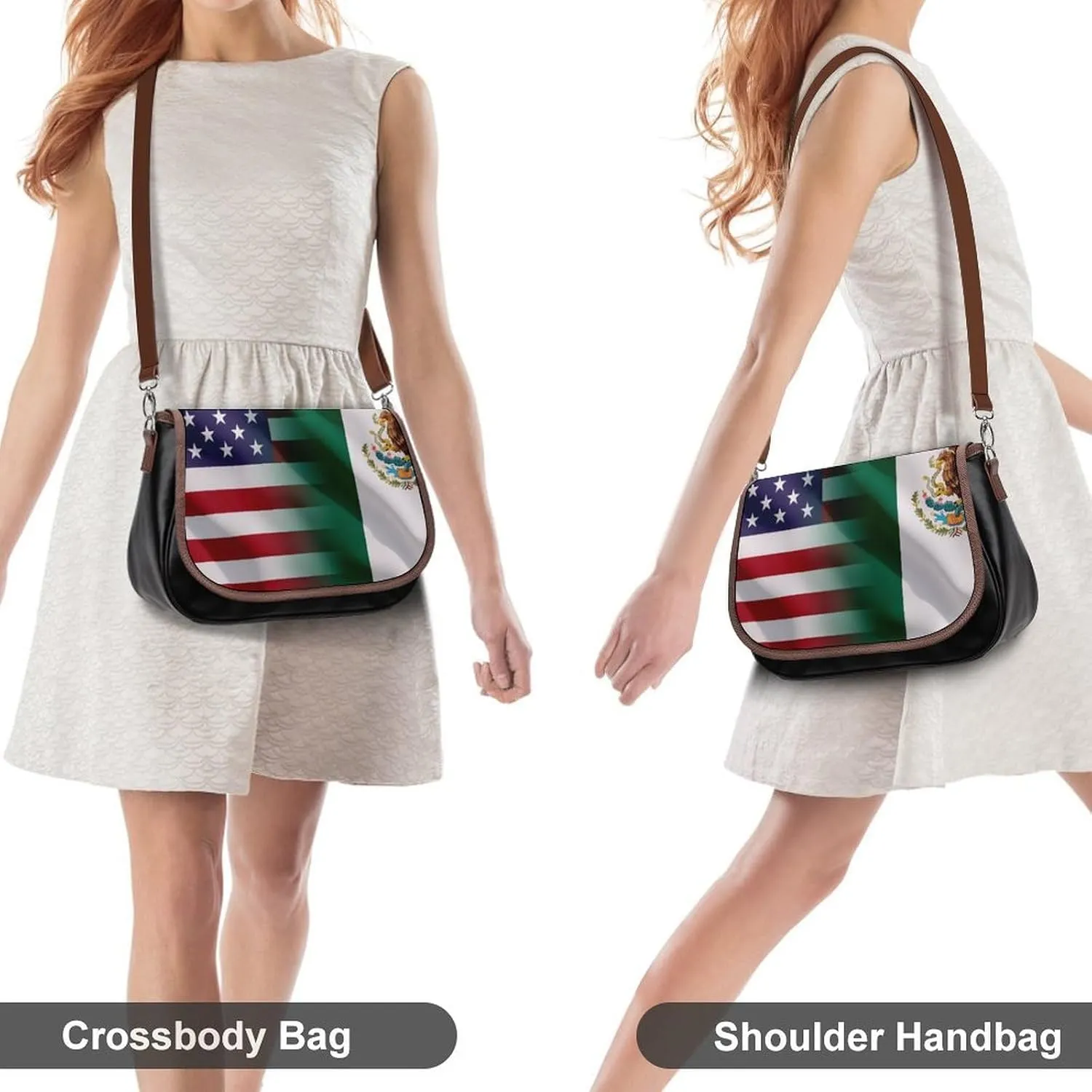 Crossbody Bags for Women Men Leather Purses Small Adjustable Shoulder Handbags