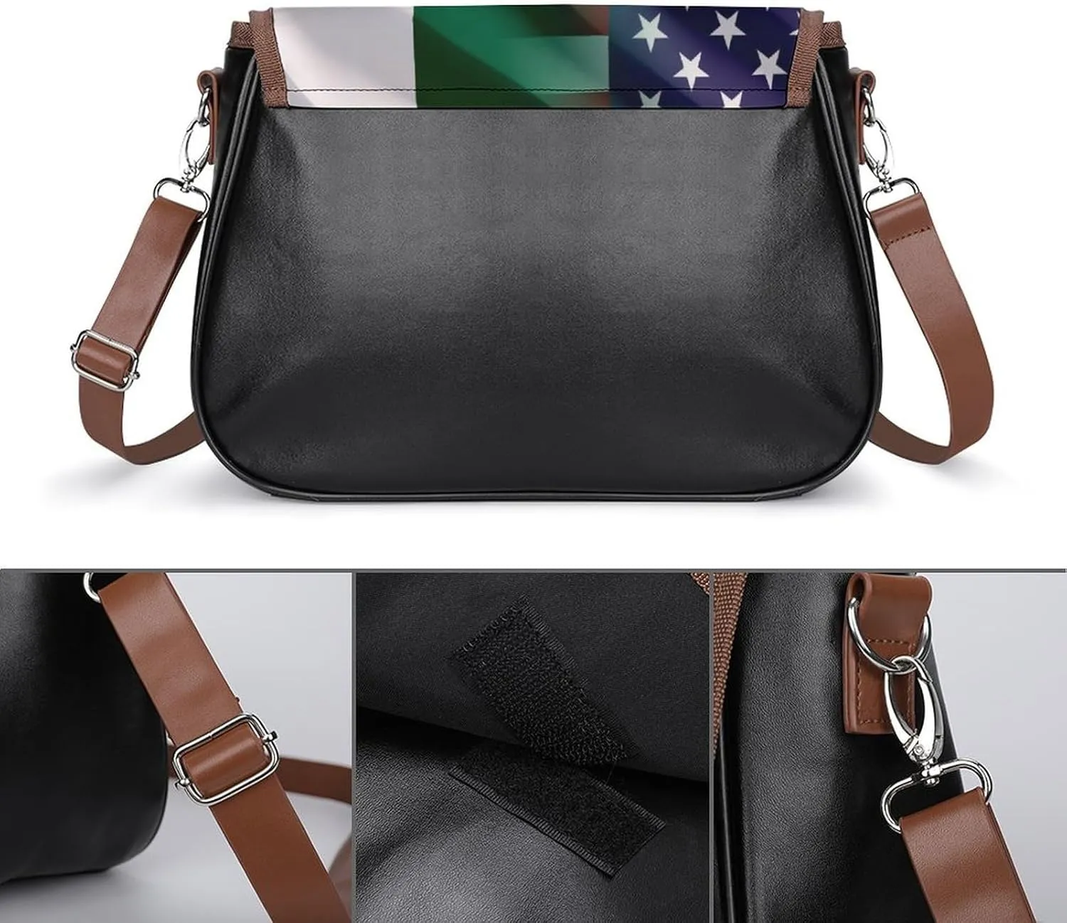 Crossbody Bags for Women Men Leather Purses Small Adjustable Shoulder Handbags
