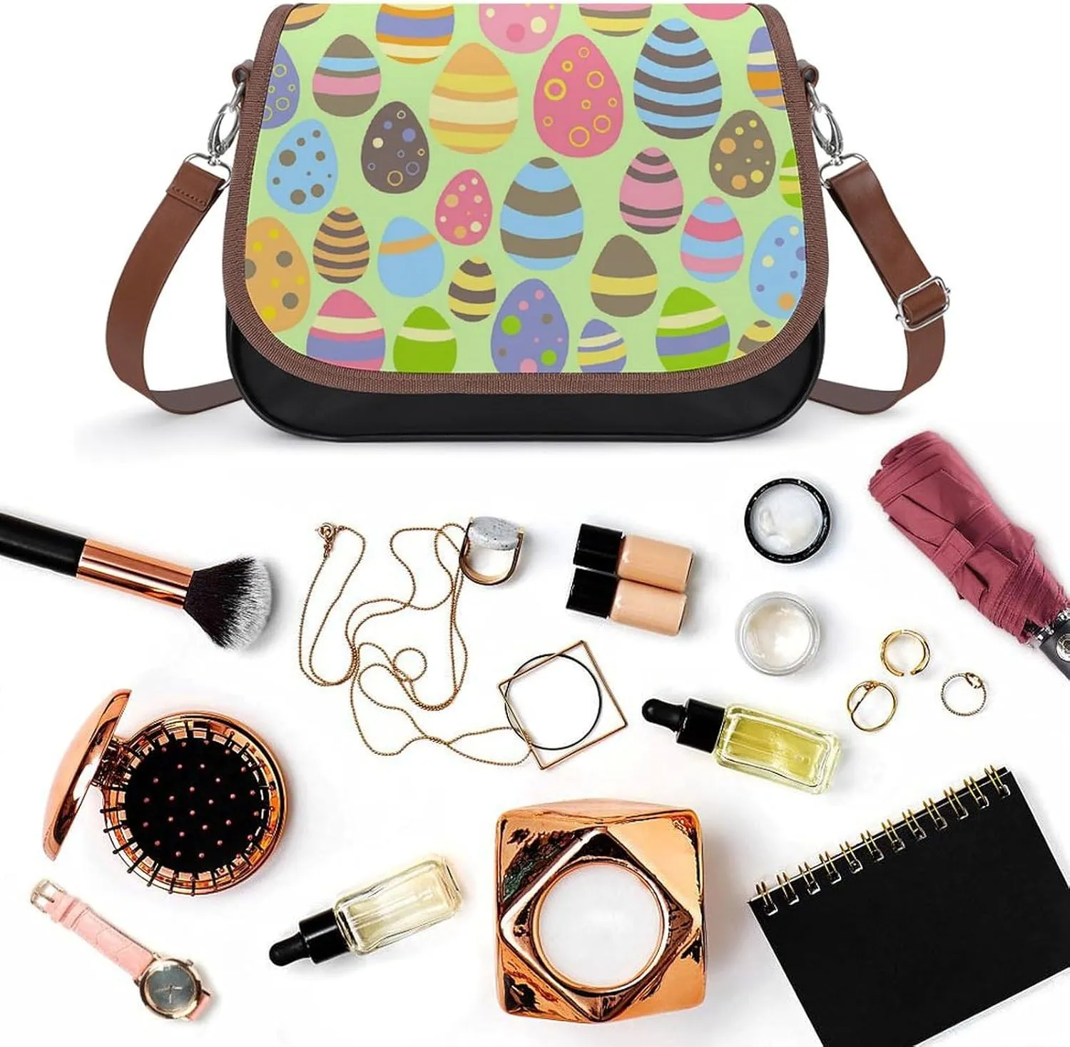 Crossbody Bags for Women Men Leather Purses Small Adjustable Shoulder Handbags