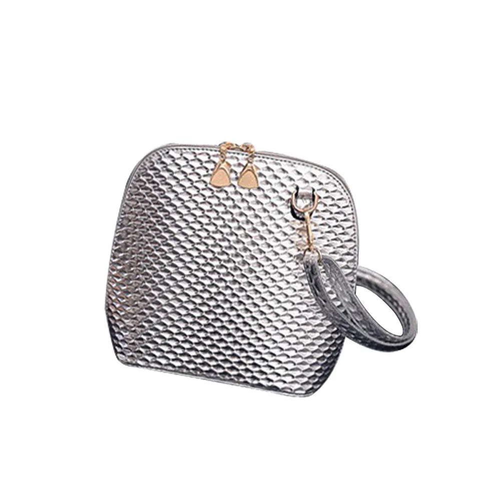 Crossbody Shoulder Women Messenger Bags Paint Bright Surface Scale Pattern Wave Styling Bag