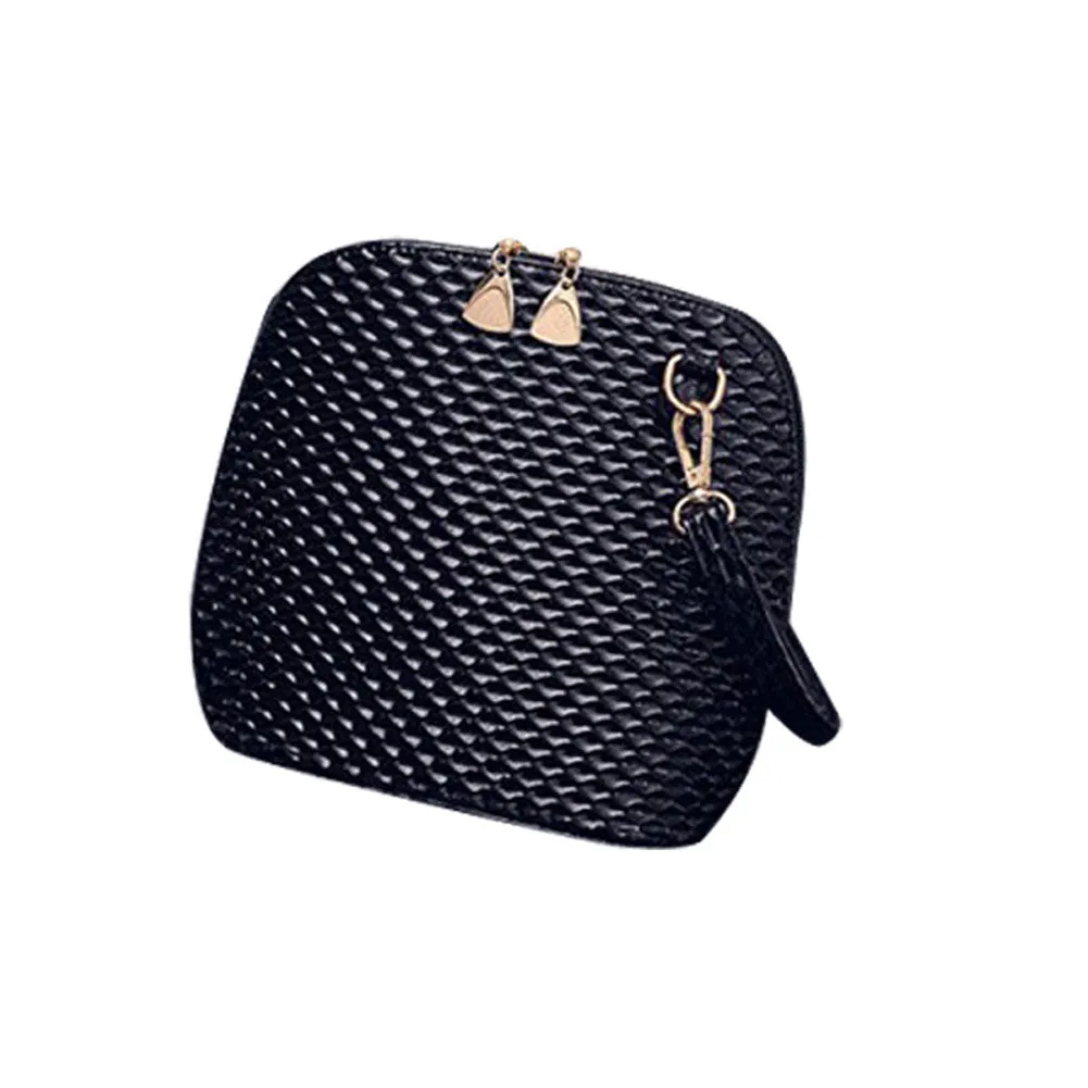 Crossbody Shoulder Women Messenger Bags Paint Bright Surface Scale Pattern Wave Styling Bag