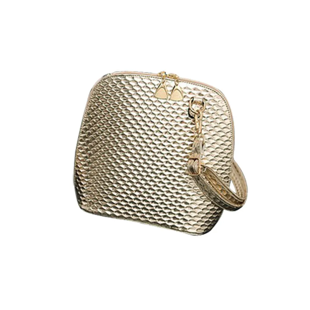 Crossbody Shoulder Women Messenger Bags Paint Bright Surface Scale Pattern Wave Styling Bag