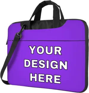 Custom Laptop Bag Messenger & Shoulder Bags Add Photo Text Computer Carrying Case with Strap