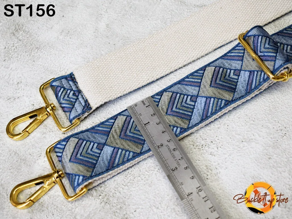Custom Messenger Crossbody Strap Canvas Sling Bag Purse Strap Embroidery  Strap Handbag Embroidered Replacement Strap Boho Guitar Strap Gift