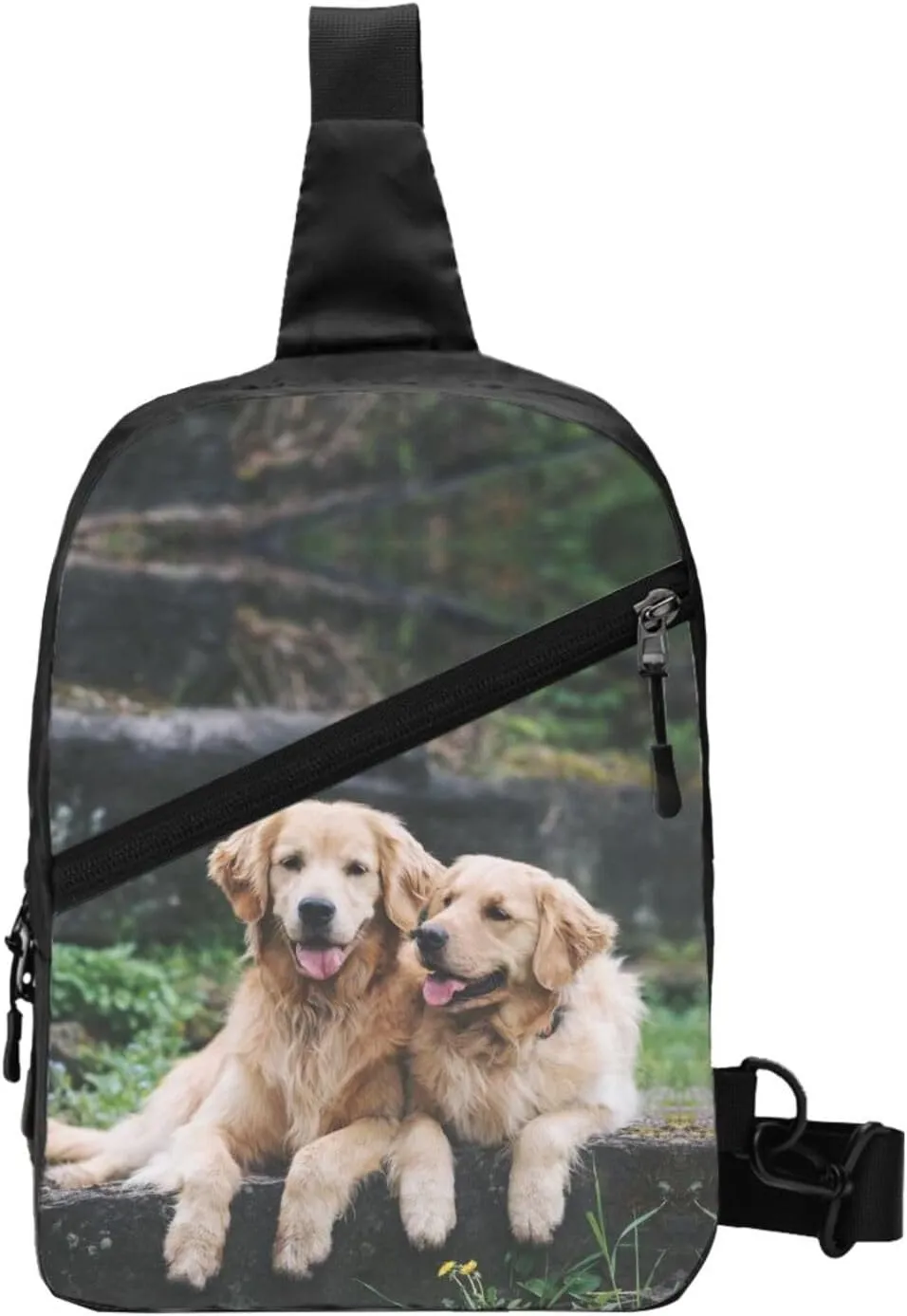 Custom Sling Bag for Men Women Personalized Crossbody Bags with Photo Text Customized Chest Bag for Hiking Travel