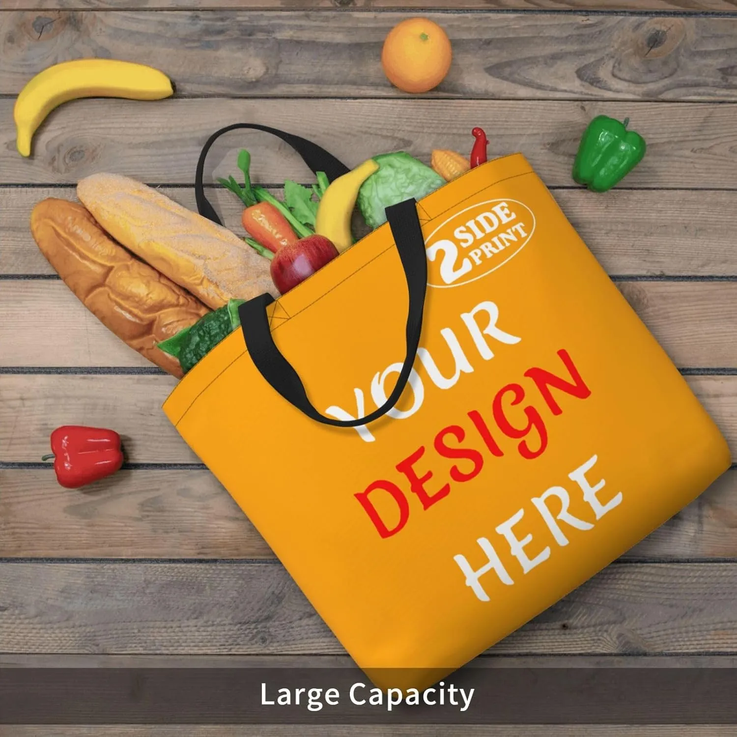 Custom Tote Bags Add Your Design For Business Travel Personalized Shoulder Beach Bag For Women Teachers