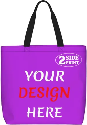 Custom Tote Bags Custom Bag Add Your Design For Business Work Travel Personalized Shoulder Bag