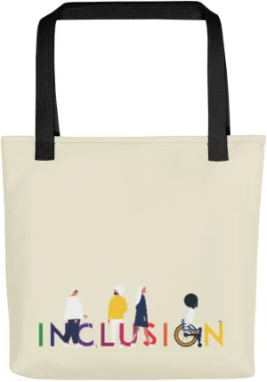 Disability Inclusion Tote Bag | Designed By Disabled Artist | Reusable Grocery Shopping Bag | Durable