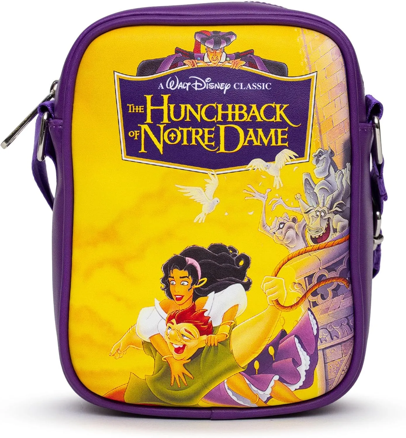 Disney Bag, Crossbody, The Hunchback of Notre Dame VHS Movie Box Replica, Vegan Leather