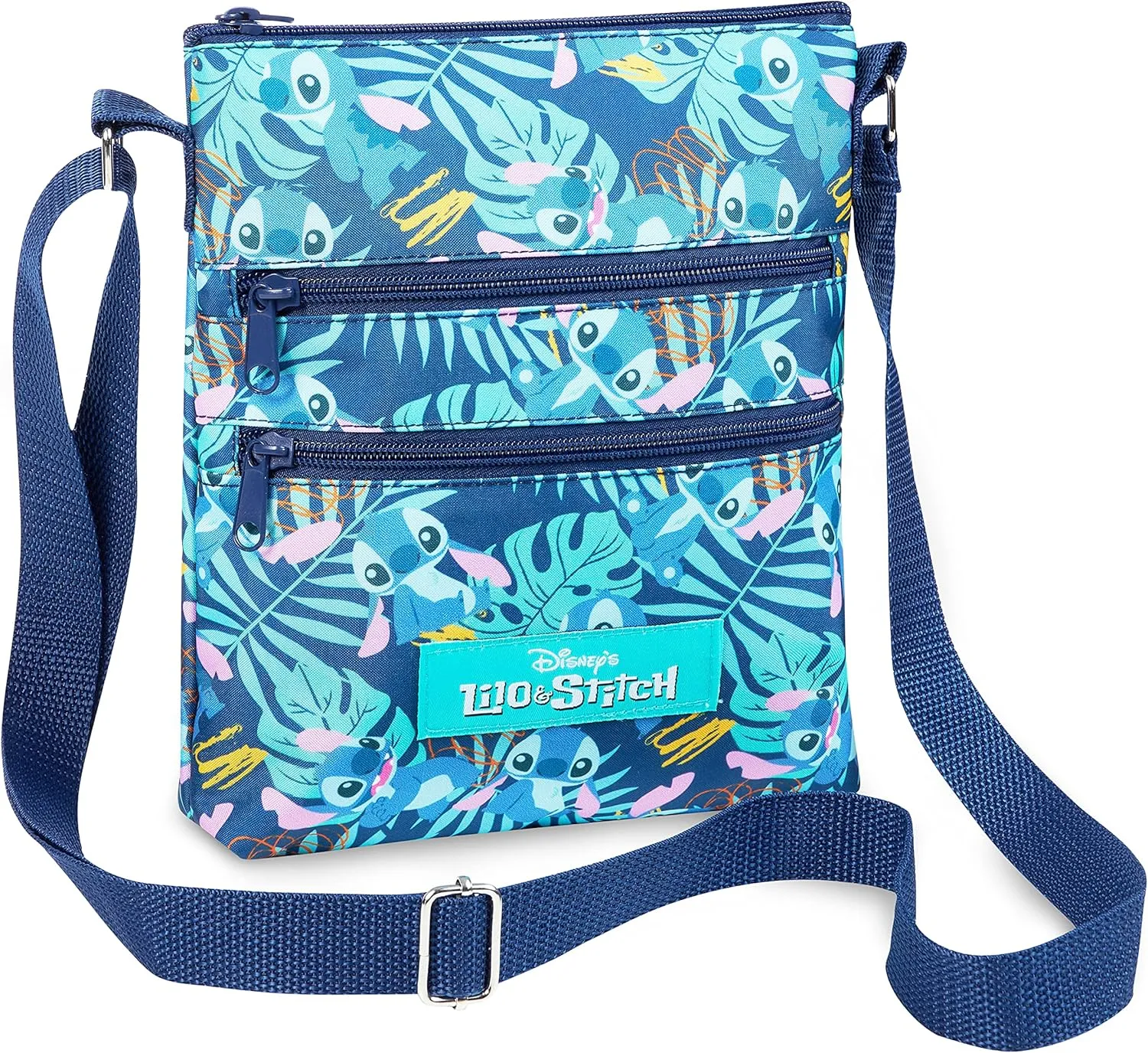 Disney Stitch Girls Purse Cross Body Bag for Kids Teens Women Shoulder Bag with Adjustable Strap Fashion Handbag Stitch Gifts (Dark Blue, Stitch)