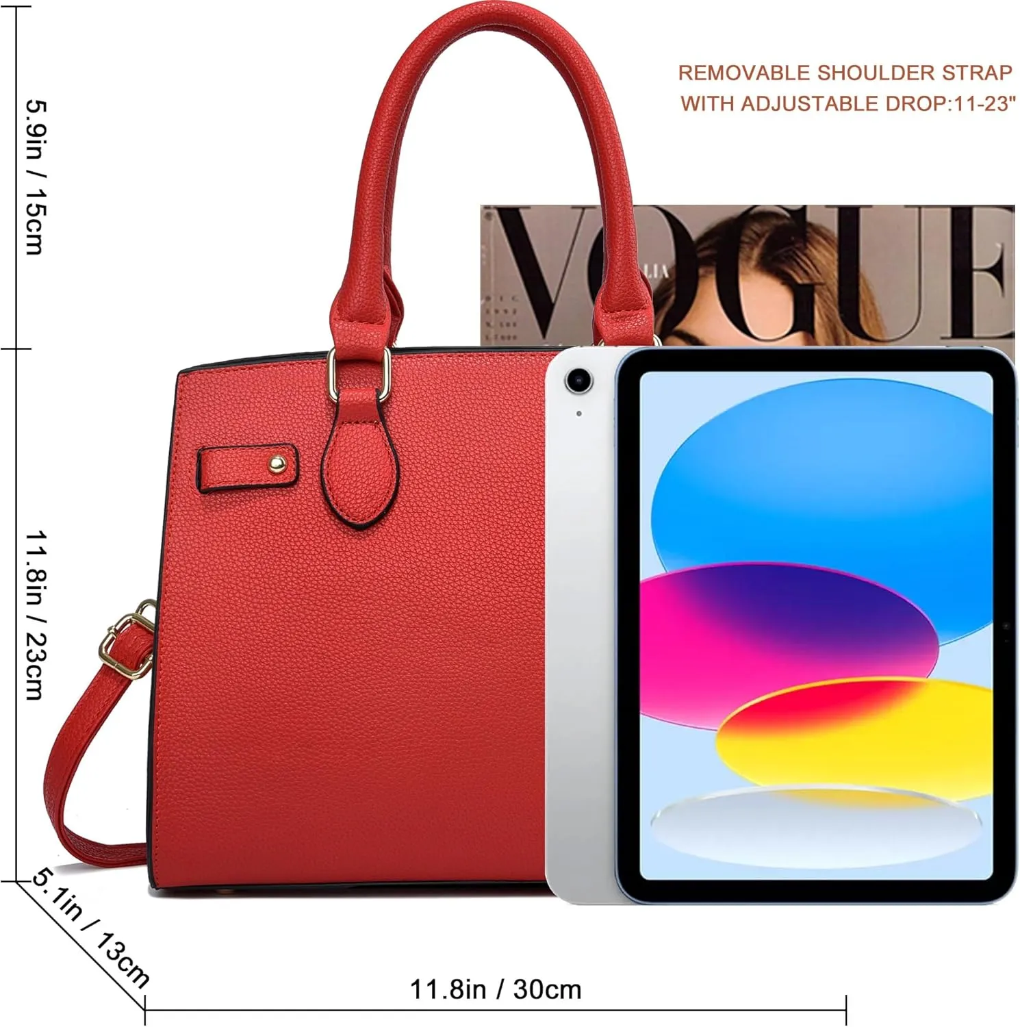 DMICXEL Tote Bag Crossbody Purses for Women Shoulder Handbag PU Leather Top Handle Satchel Bags