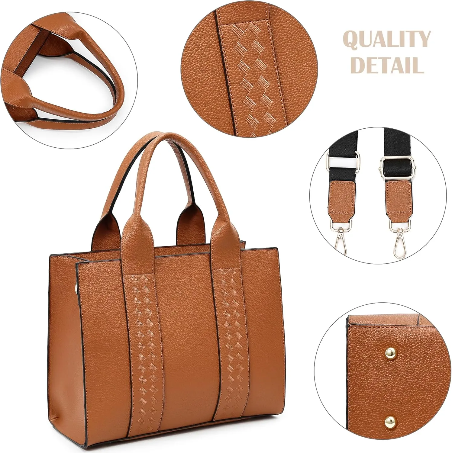 DMICXEL Tote Bag Crossbody Purses for Women Shoulder Handbag PU Leather Top Handle Satchel Bags