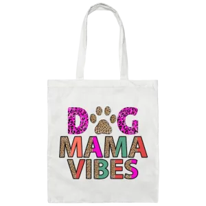 Dog Mama Vibes Canvas Tote Bag
