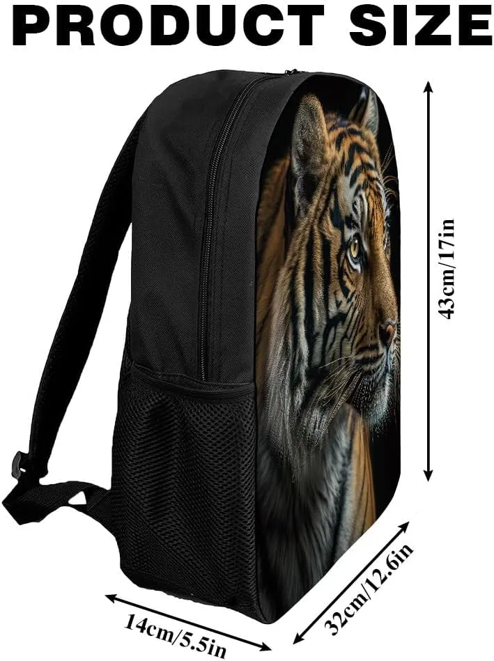 Dolphin Backpack Casual Daypack Wild Animal Print Laptop Bag Bookbag for Work Travel Hiking 17 Inch Style 1