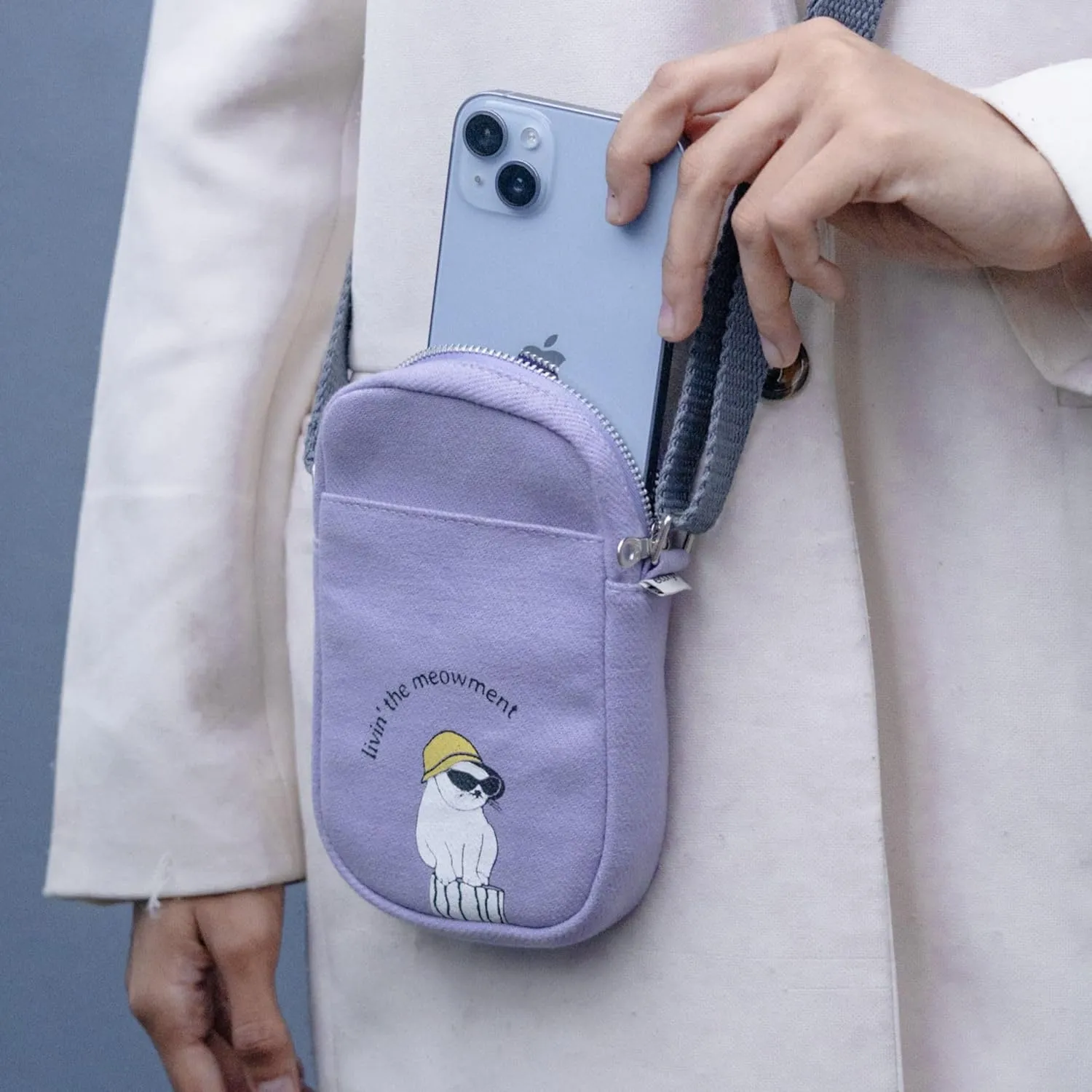 Ecoright Phone Bag, Small Crossbody Bags for Women, Phone Purse with Adjustable Cotton Strap
