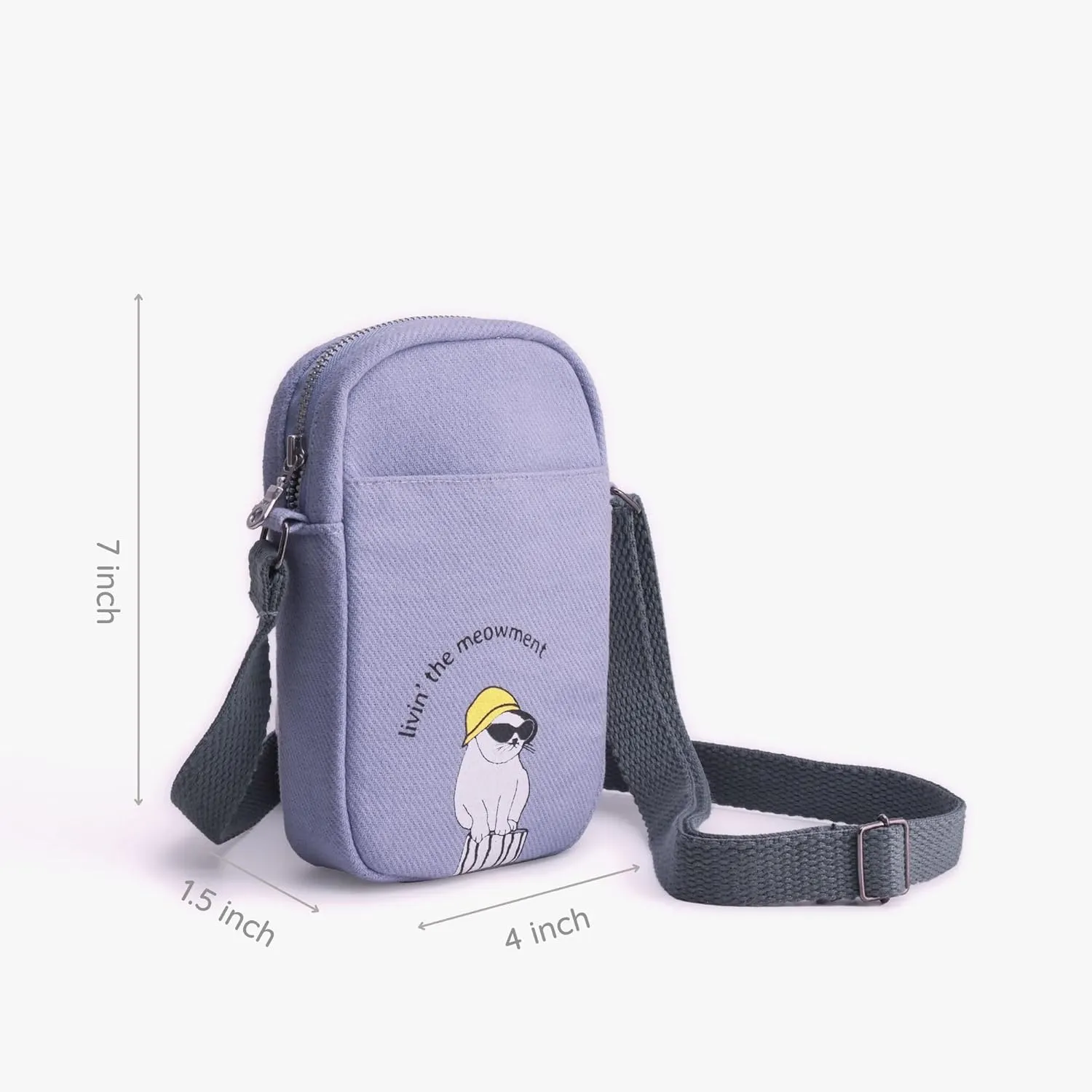 Ecoright Phone Bag, Small Crossbody Bags for Women, Phone Purse with Adjustable Cotton Strap