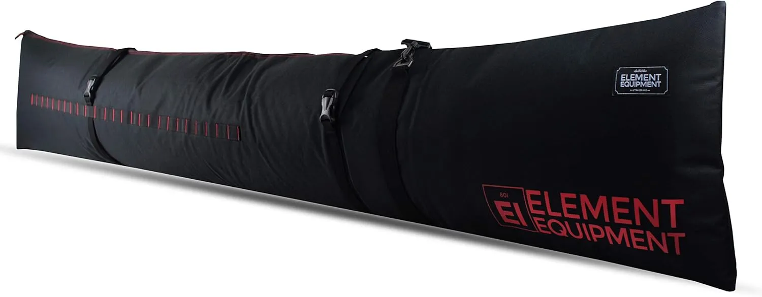 Element Equipment Padded Ski Bag Adjustable One Size Fits All Travel Ski Bag
