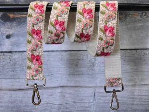 Embroidered Purse Strap Crossbody Strap for Purses Boho Bage Strap Embroidery Replacement Strap Boho Guitar Strap Handbag Strap gift for her