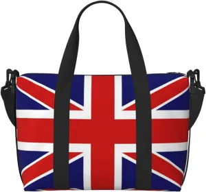 English flag Versatile Personal Item Travel Bags for Women - Spacious Duffel Bags for Traveling, Gym Bags for Men
