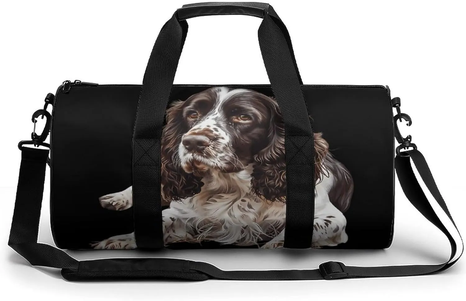 English Springer Spaniel Dog Travel Duffel Bag Gym Bags Sports Tote Shoulder Weekender Handbag for Men Women