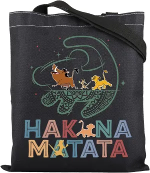 ENSIANTH The Lion Inspire Gift Lion lover Tote Bag Animal Kingdom Gift Cartoon Fans Handbag Animal King Movie Merch