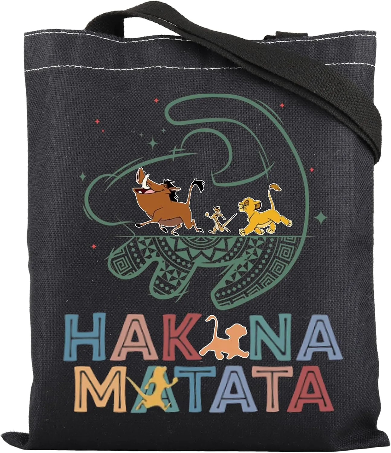 ENSIANTH The Lion Inspire Gift Lion lover Tote Bag Animal Kingdom Gift Cartoon Fans Handbag Animal King Movie Merch