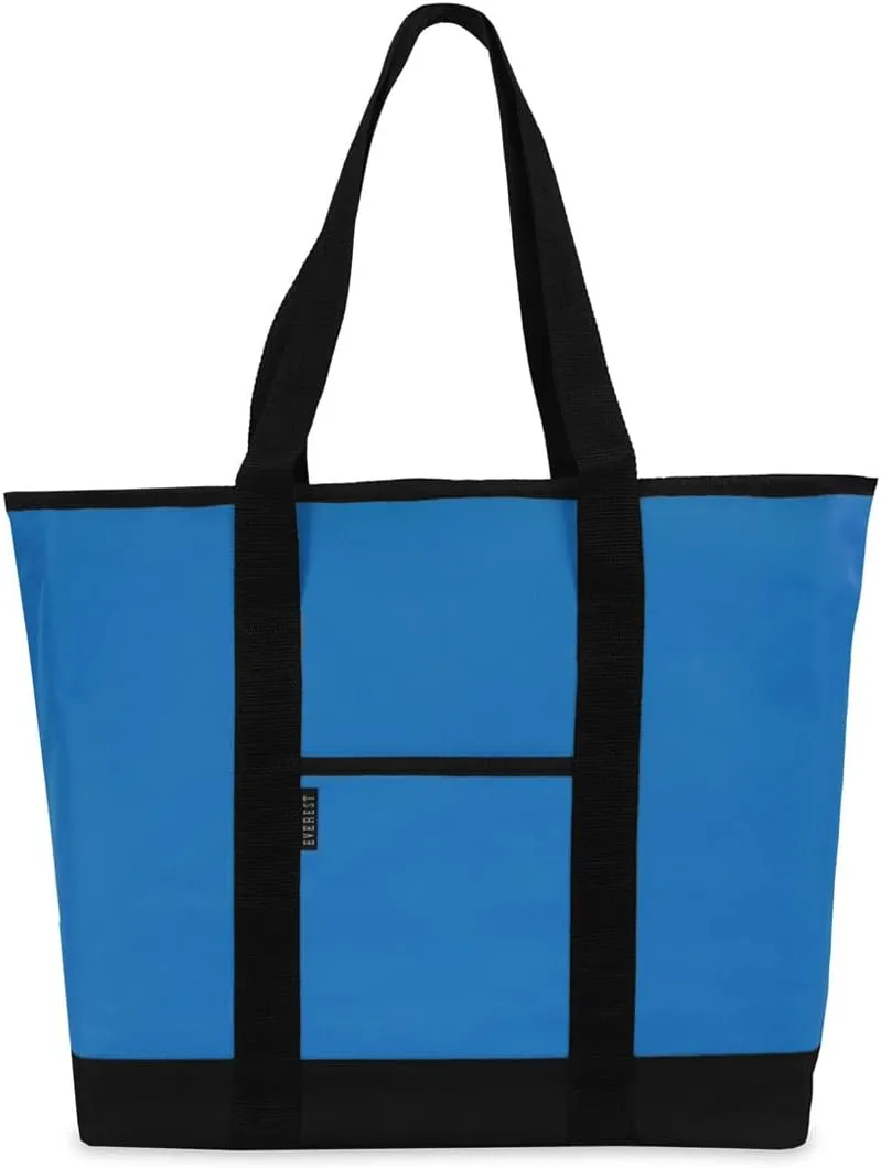 Everest Luggage Shopping Tote, Royal Blue/Black, Royal Blue/Black, One Size