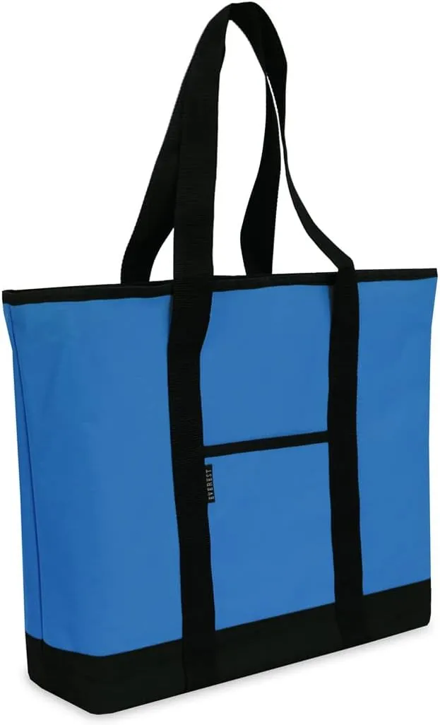 Everest Luggage Shopping Tote, Royal Blue/Black, Royal Blue/Black, One Size