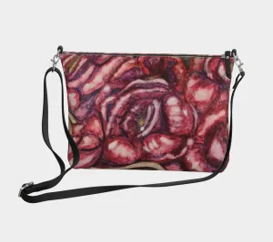 Expansive variety Leather Crossbody Purse Special Vegan Trending product Roses Are Know You You