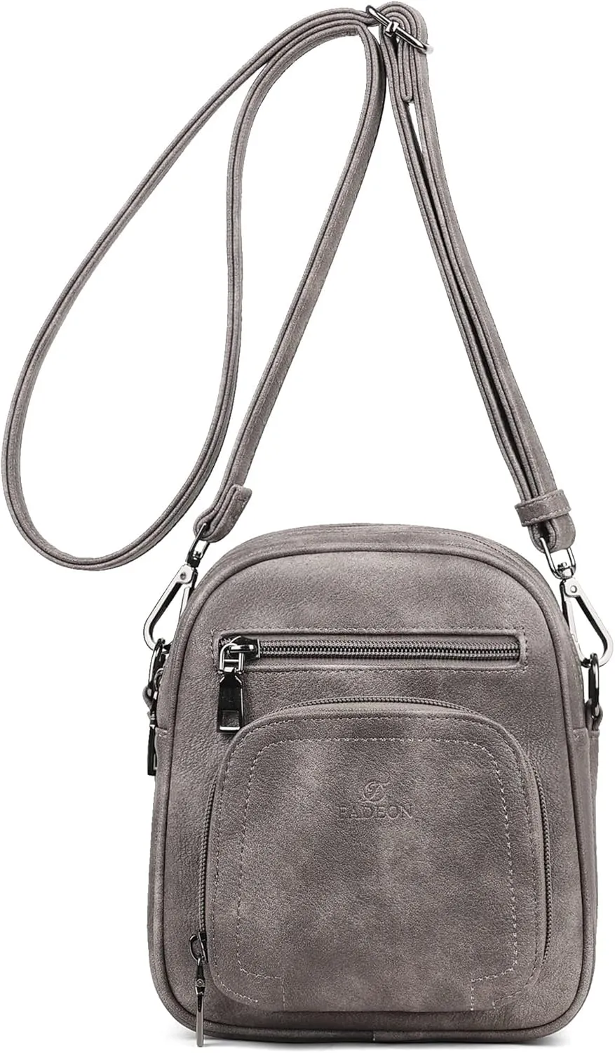 FADEON Small Purses for Women Crossbody Bags, Designer PU Leather Mini Cross Body Purse Travel Shoulder Bag Card Slots