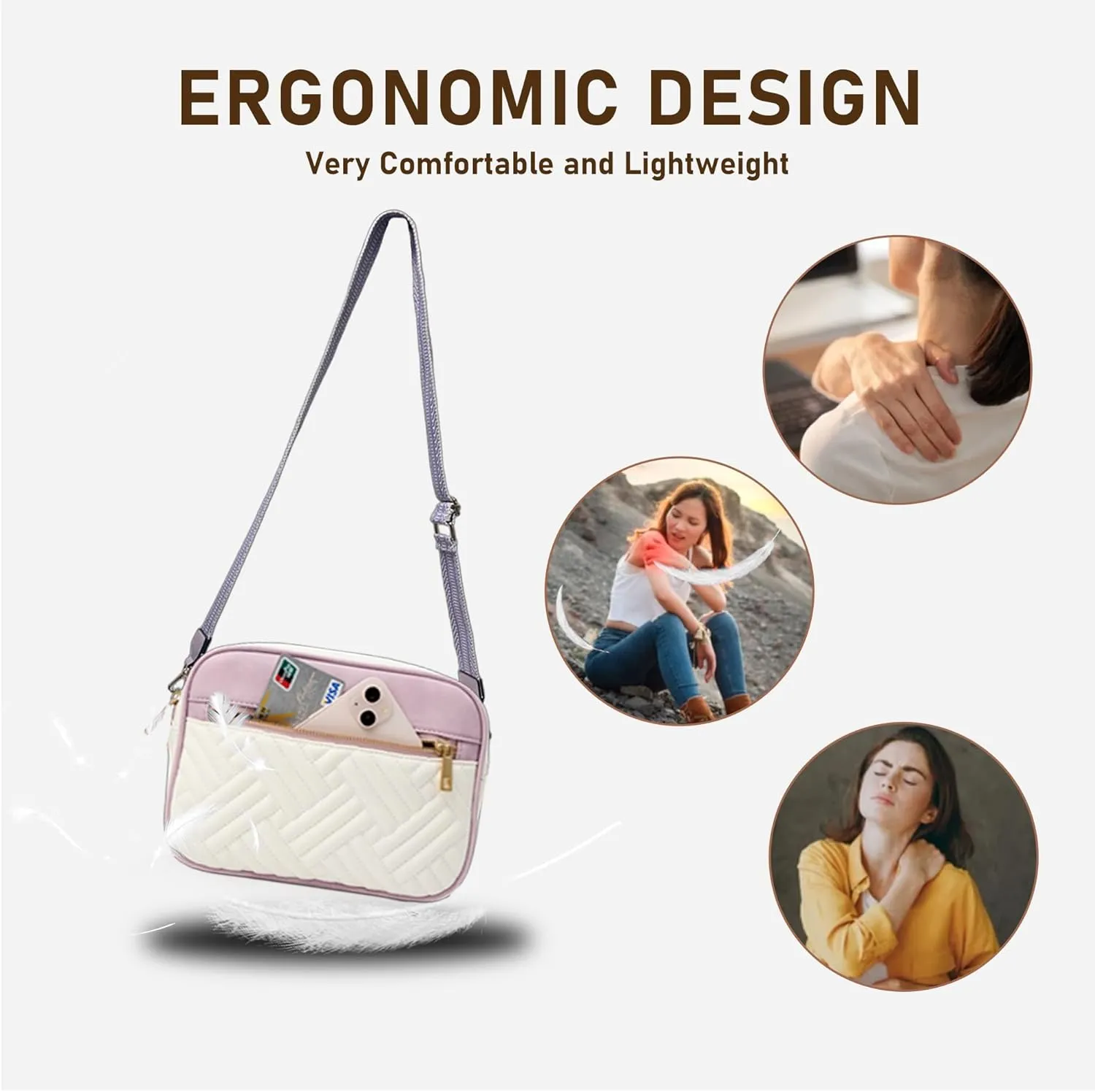 Fancy Forest Crossbody Bags for Women - Trendy Vegan Leather Small Purse, Travel-Ready Designer Accessory