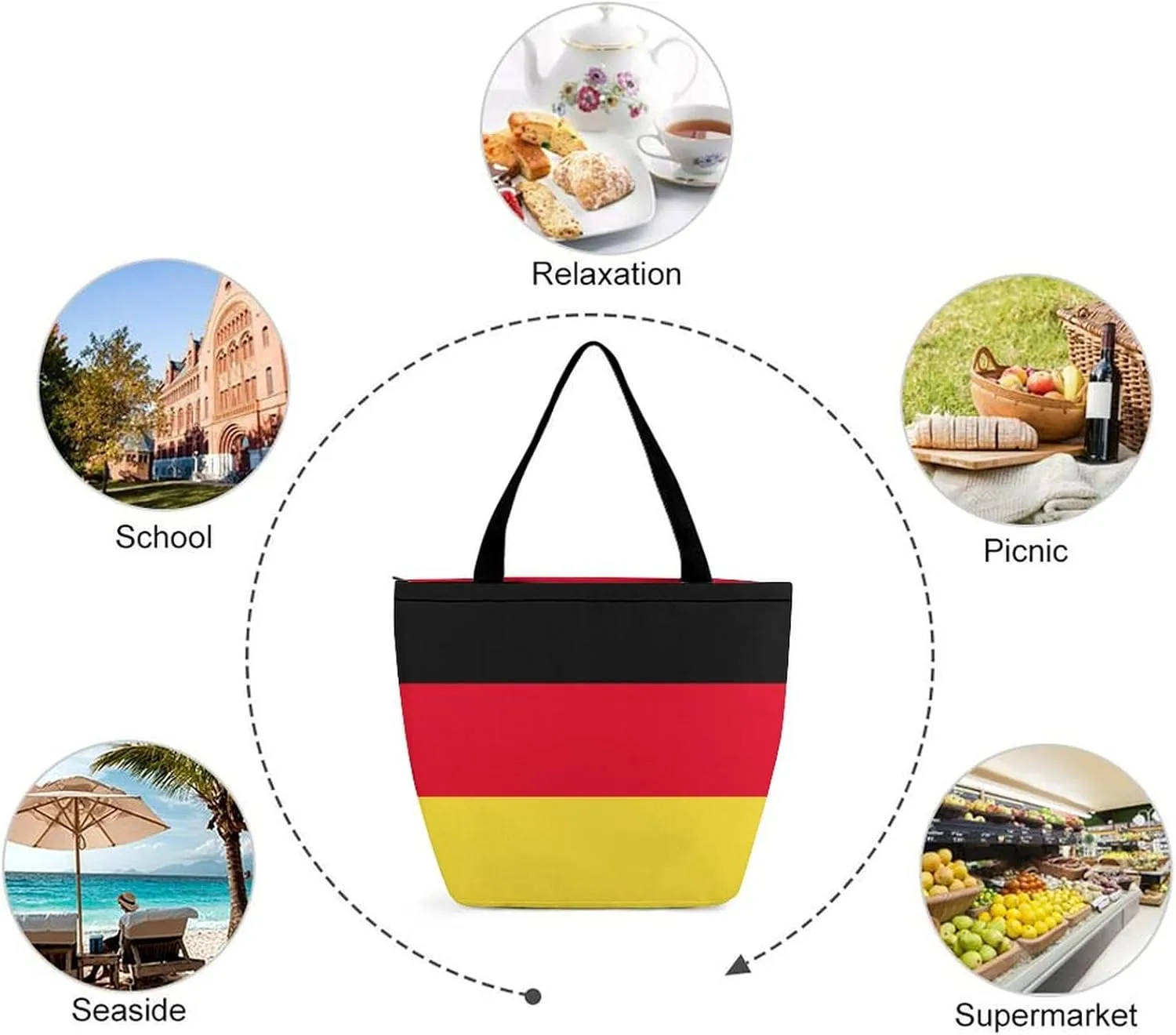 Fashion Burkina Faso Flag Women's Hobo Tote Spacious Handbag for Daily Use and Casual Outings