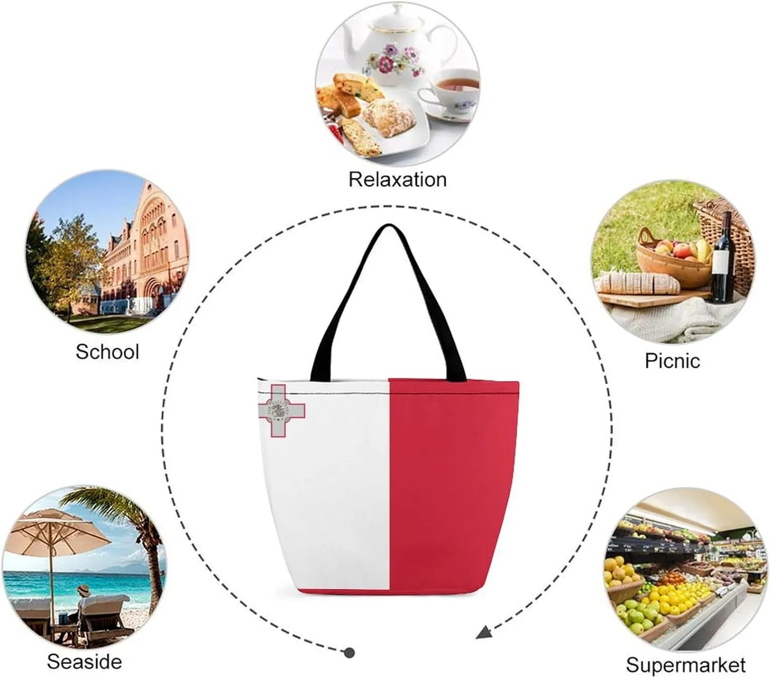 Fashionable Oman Flag Women's Spacious Hobo Bag Great for Work and Travel