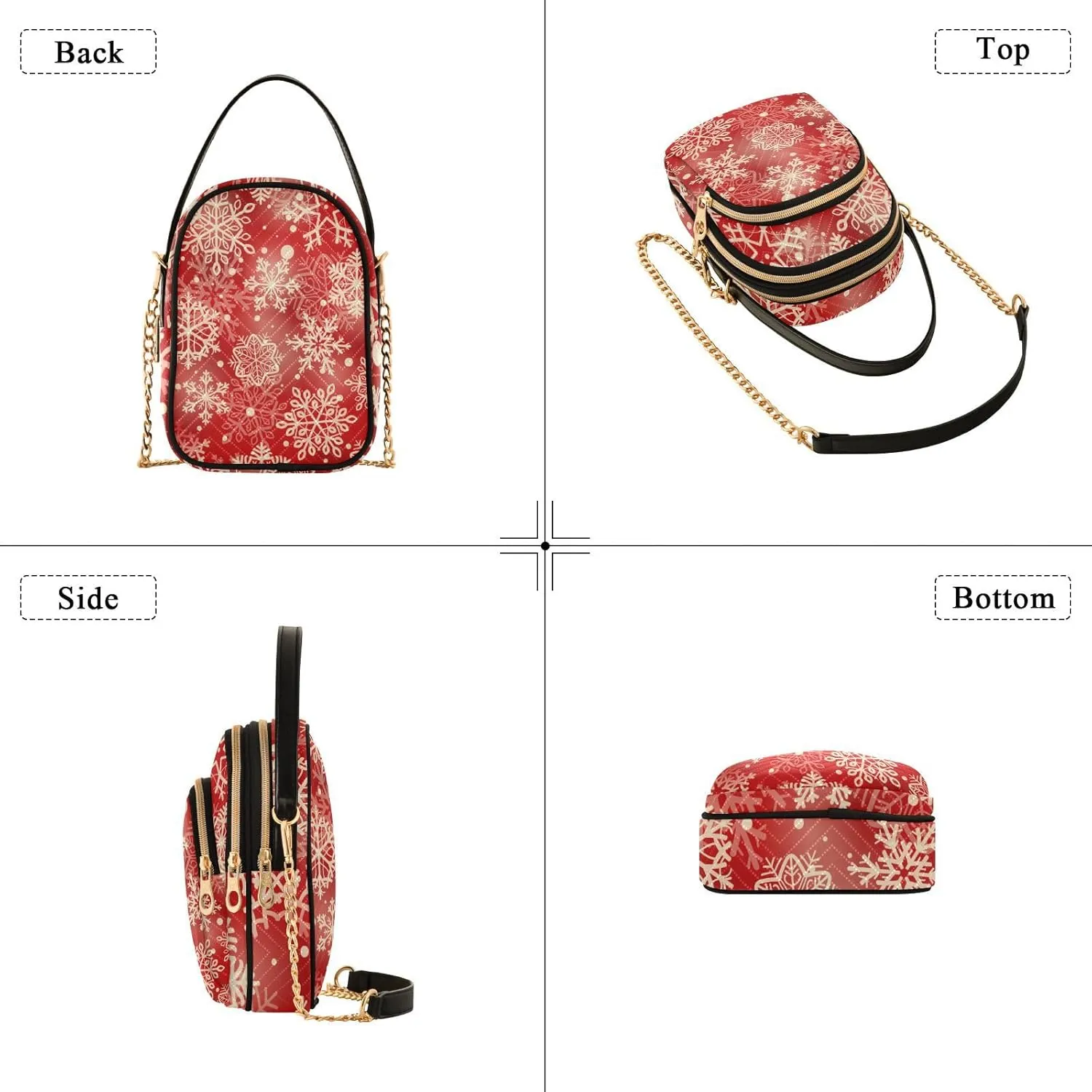 Festive Cell Phone Purse Crossbody Handbag Durable Shoulder Bag