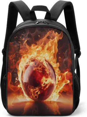 Fireball Backpack Travel Backpack Daypack Purse Shoulder Bag Casual Daily Bag for Unisex