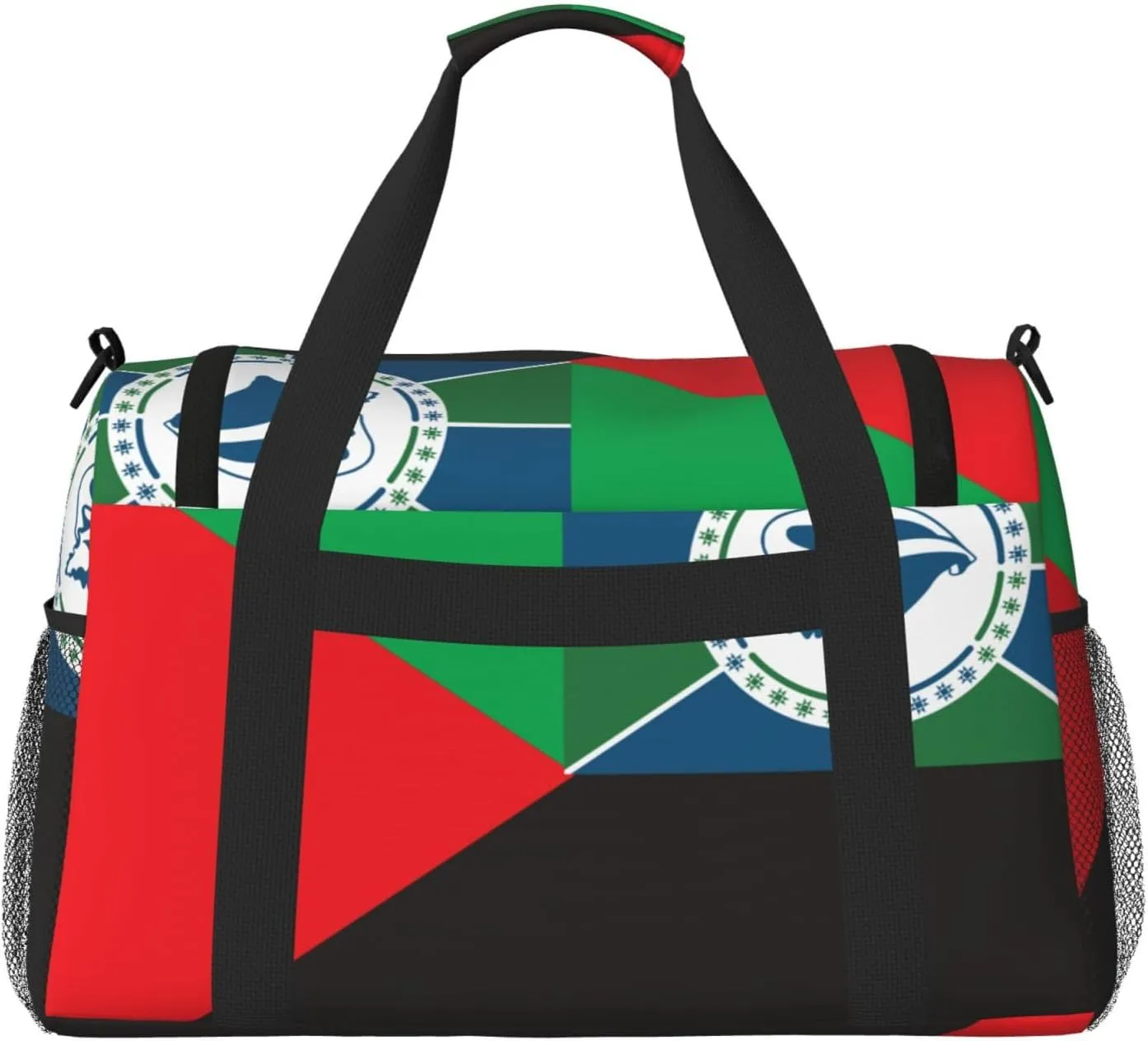 Flag Of Martinique Travel Duffel Bag Large Foldable Waterproof Overnight Bag For Beach Swim Bags Pool Sports Gym