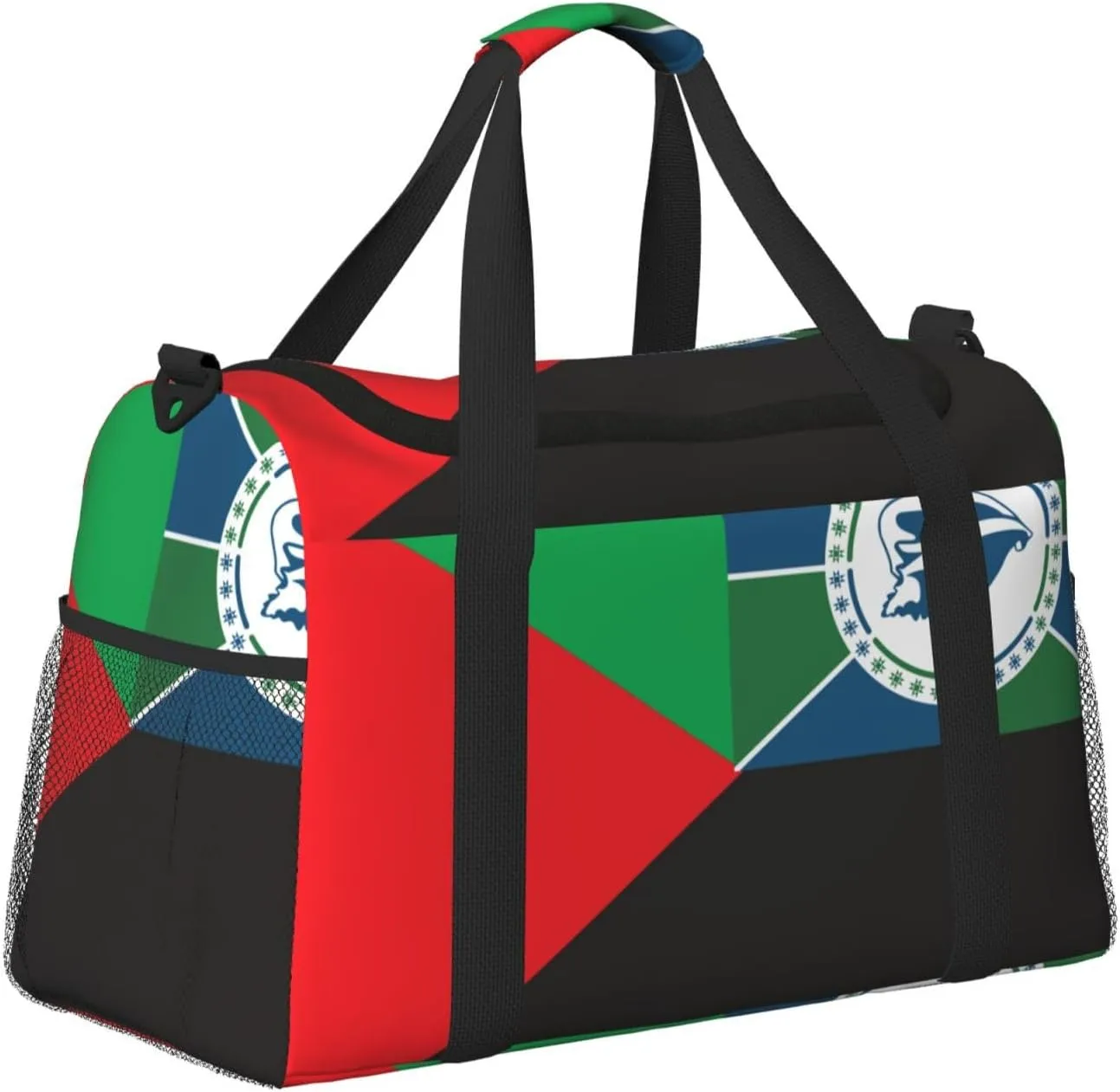 Flag Of Martinique Travel Duffel Bag Large Foldable Waterproof Overnight Bag For Beach Swim Bags Pool Sports Gym