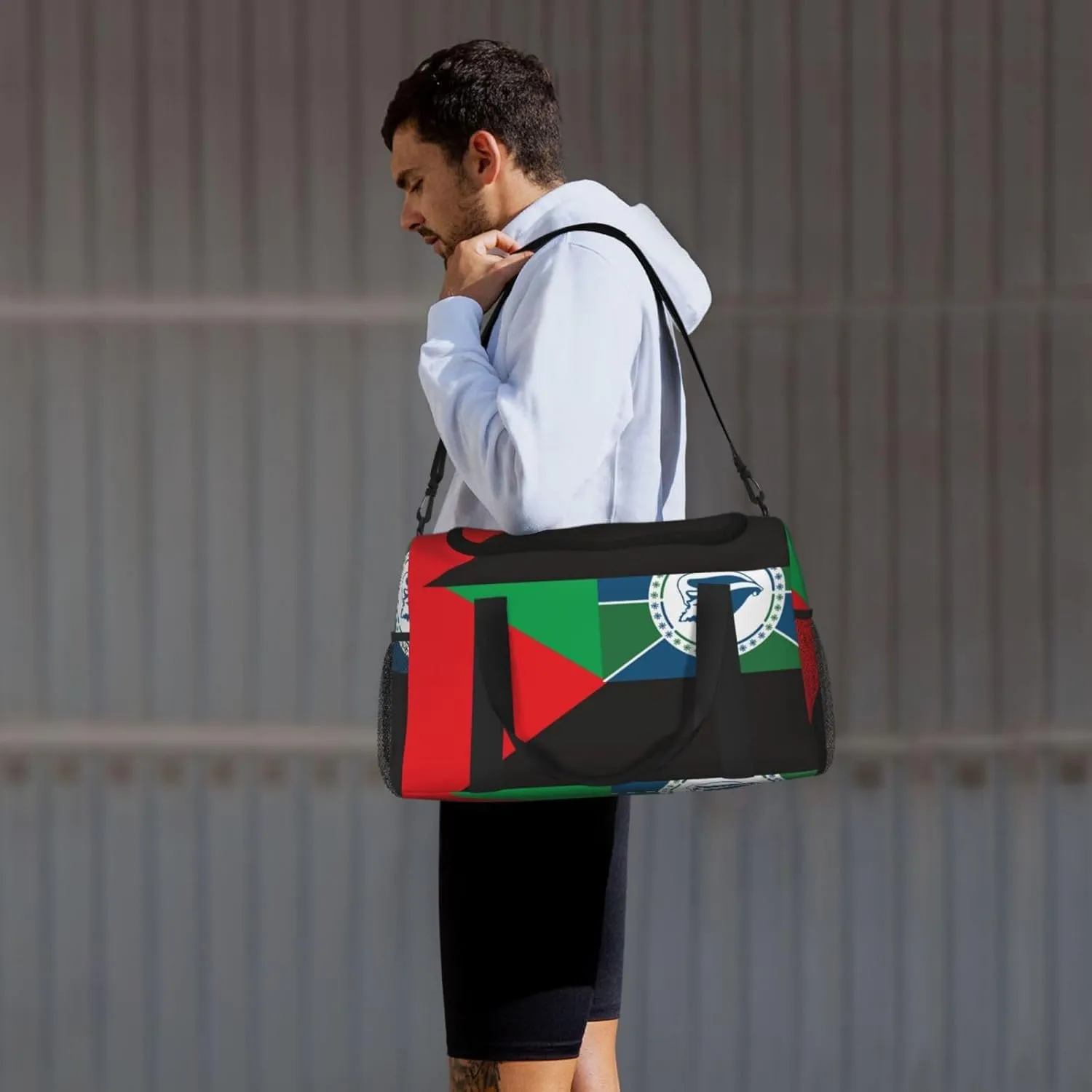 Flag Of Martinique Travel Duffel Bag Large Foldable Waterproof Overnight Bag For Beach Swim Bags Pool Sports Gym