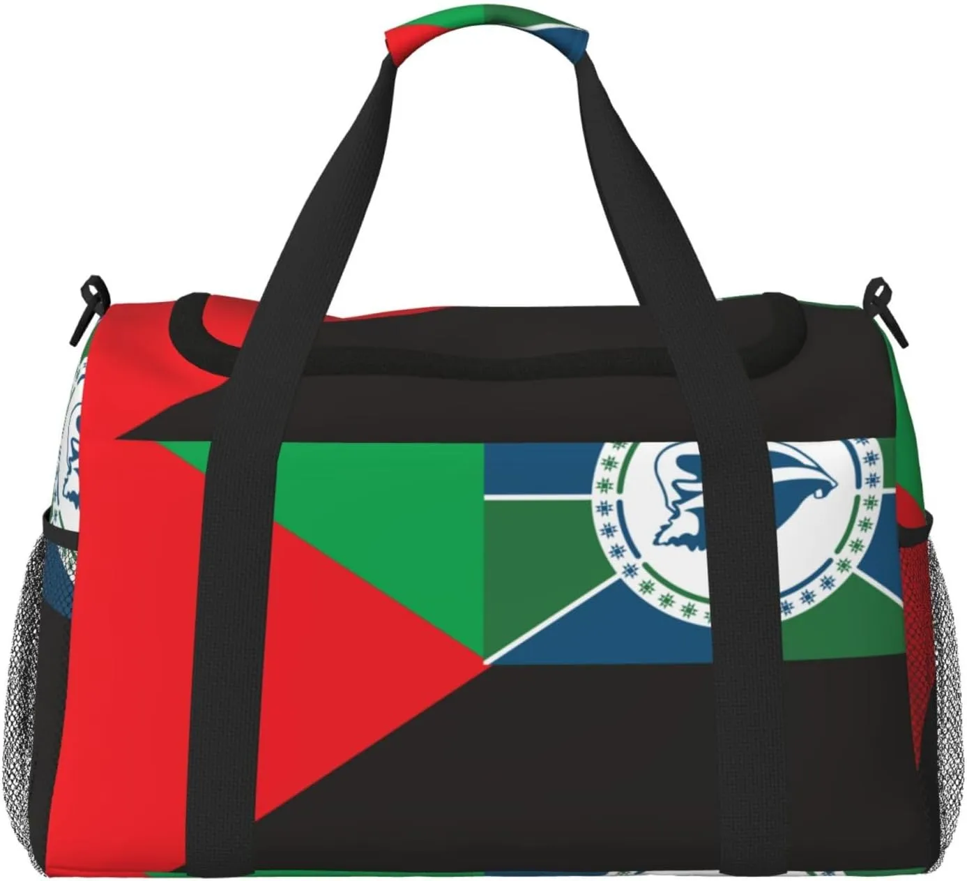 Flag Of Martinique Travel Duffel Bag Large Foldable Waterproof Overnight Bag For Beach Swim Bags Pool Sports Gym