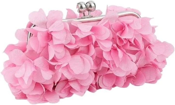 Flower Petal Bag Women's Handbag Flower Crossbody Shoulder Bag Dress Bag Hanfu Cheongsam Bag