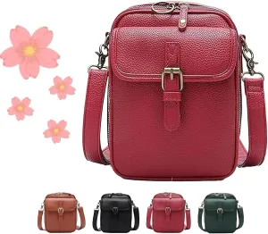 Forcipower Crossbody Bag, Collaborate Crossbody Leather Bag, Collaboraten1 Vintage Purse Fashion Multiple Pockets