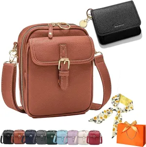 Forcipower Crossbody Leather Bag, Collaboraten1 Crossbody Leather Bag, Anti-Theft Vintage Shoulder Bag Purse