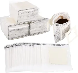 Frcctre 200 Pcs Coffee Filter Paper Bag, Portable Disposable Hanging Ear Drip Coffee Bags Single Serve Drip Filter Bags for Home Office Travel Camping