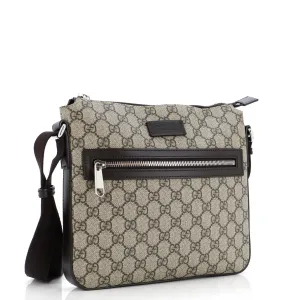 Front Zip Messenger GG Coated Canvas Medium