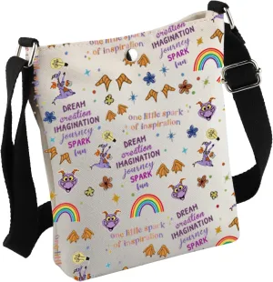 Funny Purple Dragon Gift One Little Spark Crossbody Bag Purple Dragon Lover Gift P -urple D-ragon Merchandise